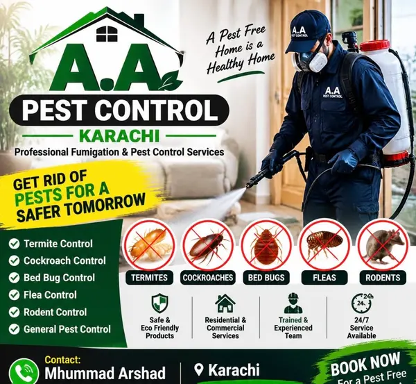 A.A Pest Control | Comprehensive Pest Control & Cleaning Services in Karachi