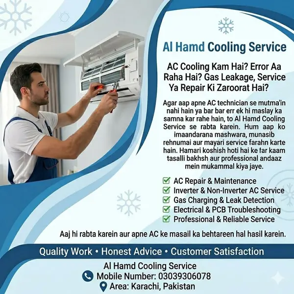 Al Hamd Cooling Service | Professional AC Repair and Maintenance Services in Karachi